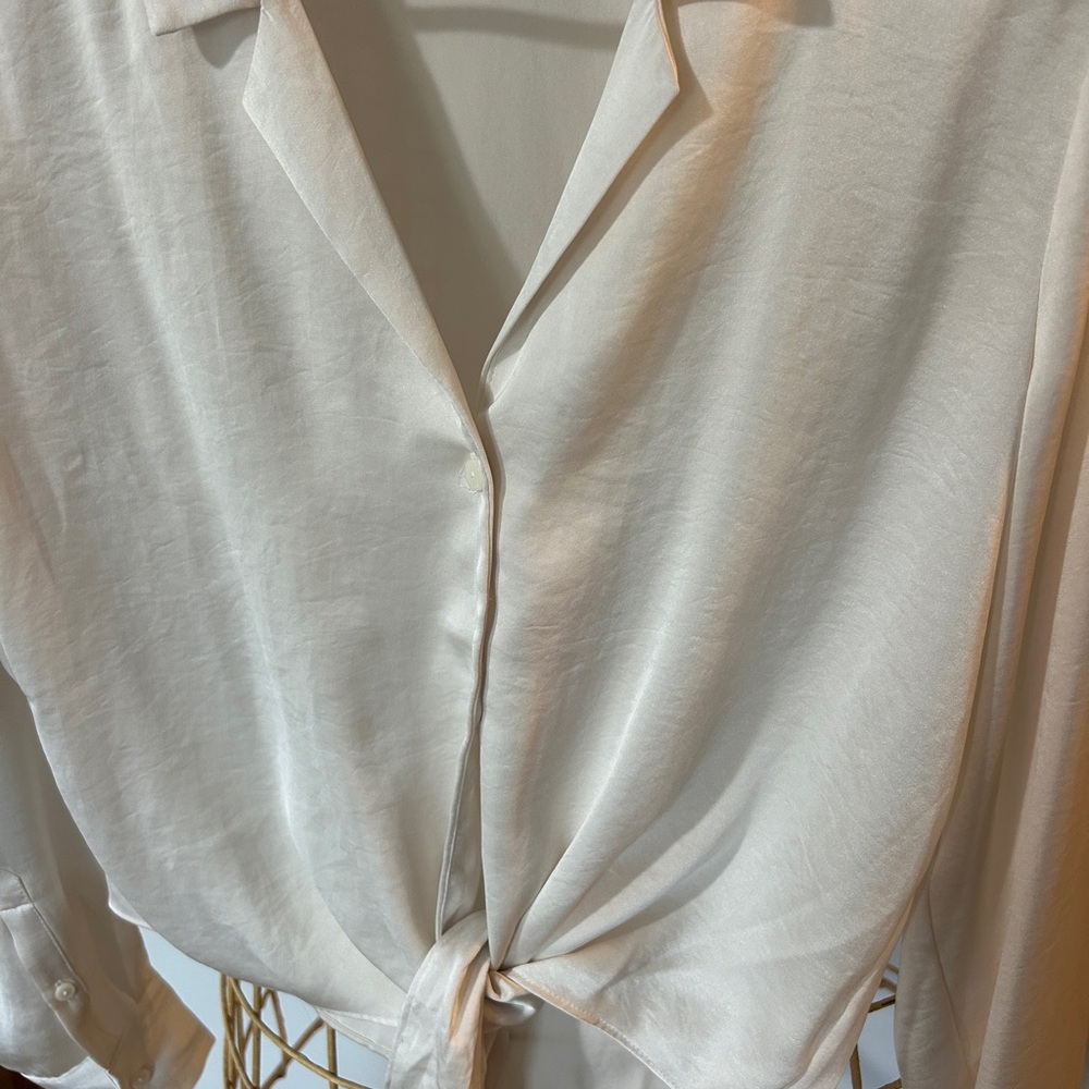 Wilfred Cream Button Down Shirt